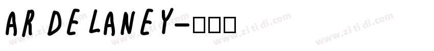 AR DELANEY字体转换
